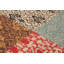 Tapis bleu/rouge handwoven à tissage plat Amata