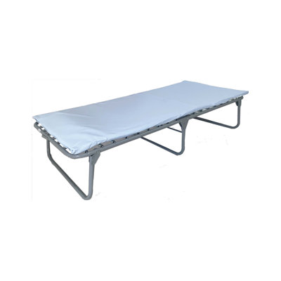 Blantex XM-6 Extra Wide Heavy-Duty Steel Folding Spring Cot 33.5” x 71.5” w/ Vinyl Mat