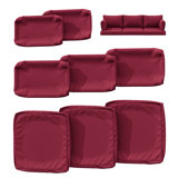 Cartert 8 Pcs Outdoor Cushion Covers Set For Outdoor Cushions and Patio Furniture Cushions Cover, Only Covers 