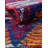Equan Geometric Machine Made Polypropylene Indoor / Outdoor Area Rug in Red/Green/Navy-1947619745