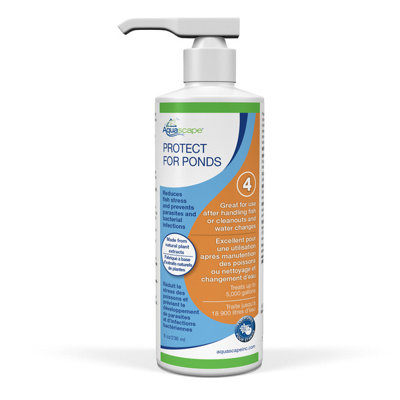 Aquascape PROTECT Water Treatment Koi and Fish Ponds, All-natural Formulation Effectively Reduces Fish Stress and Promotes Fish Health  8 oz / 236ml