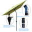 Parasol d'extérieur imperméable avec fonctions polyvalentes pour divers environnements-1267217588