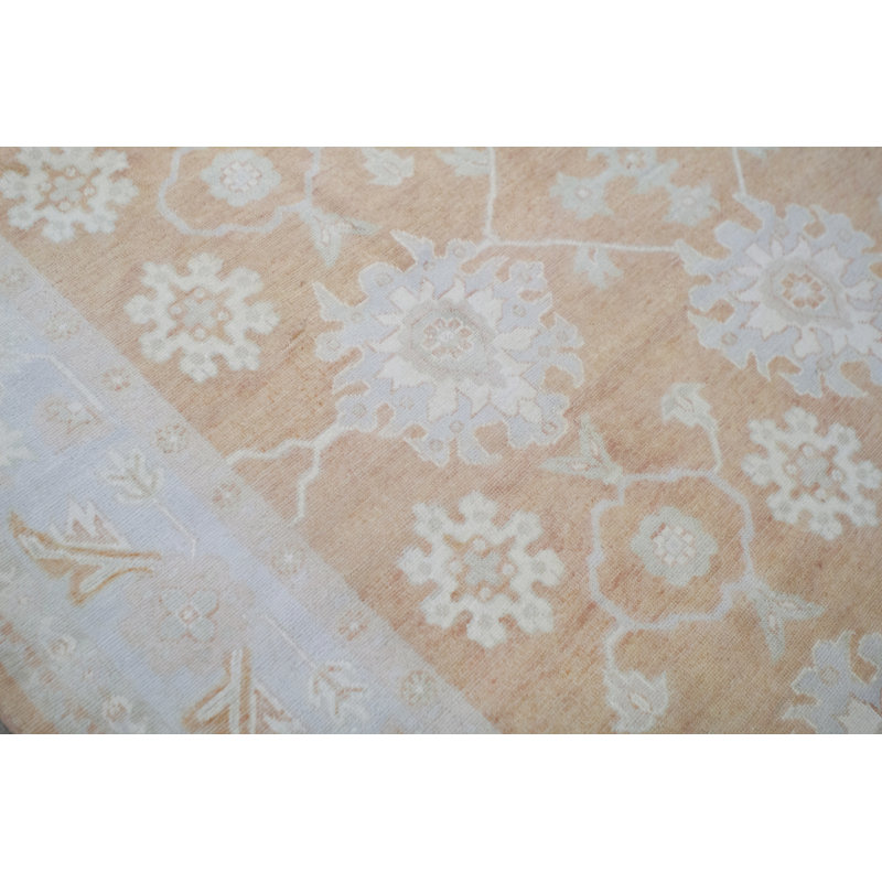 Tapis bleu clair de haute qualité noué à la main de haute qualité