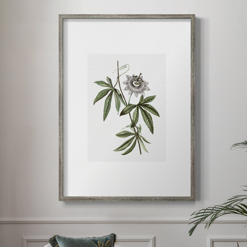 Tropical Botanical I, reproduction encadrée - bois massif 51188, H 11 po x l 9 po