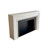 Beige Solid Wood Freestanding Fireplace-1128576187