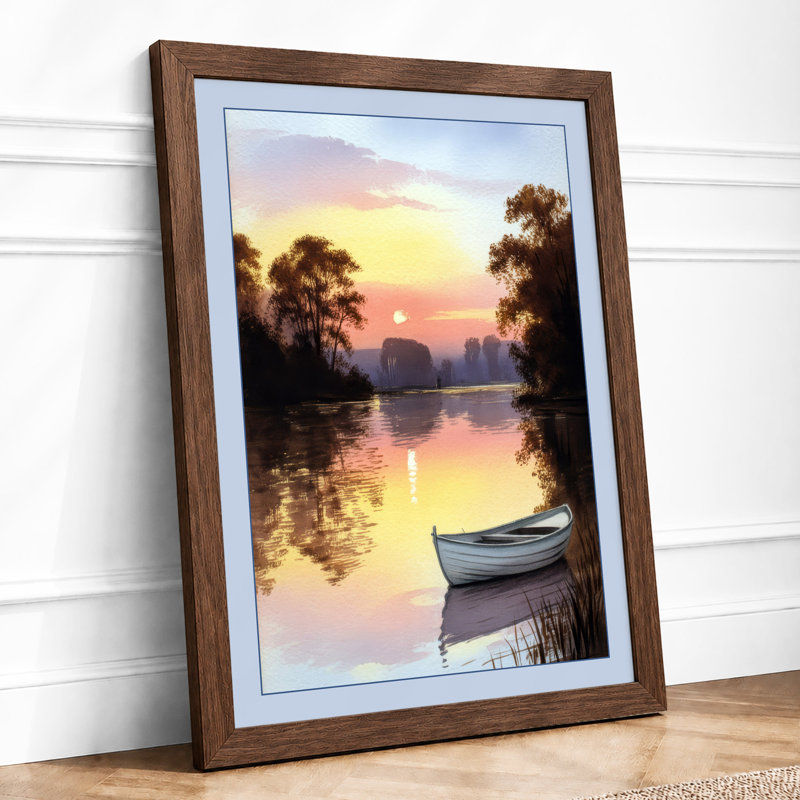 Riverside At Dawn Coastal - Print, Walnut, A1 - 84.1 x 59.4 cm