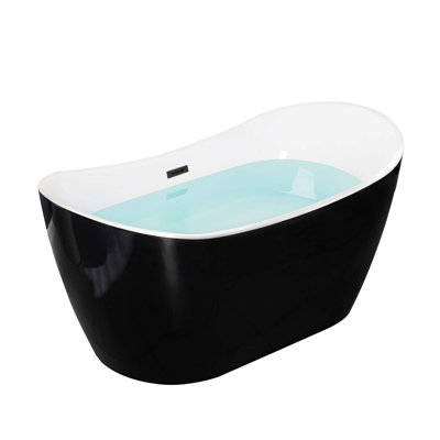 59'' x 29'' Freestanding Soaking Acrylic Bathtub