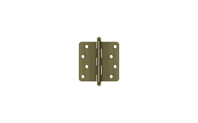 Steel Hinge, Antique Brass