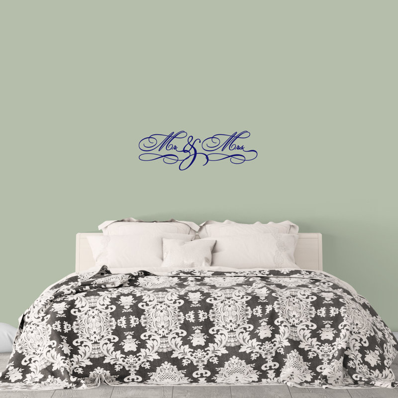 Text & Numbers Non-Wall Damaging, Navy Blue