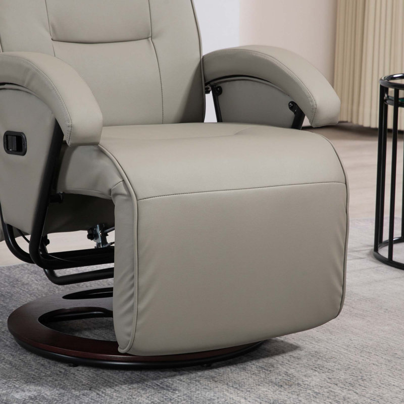 Fauteuil inclinable en polyuréthane avec repose-pieds