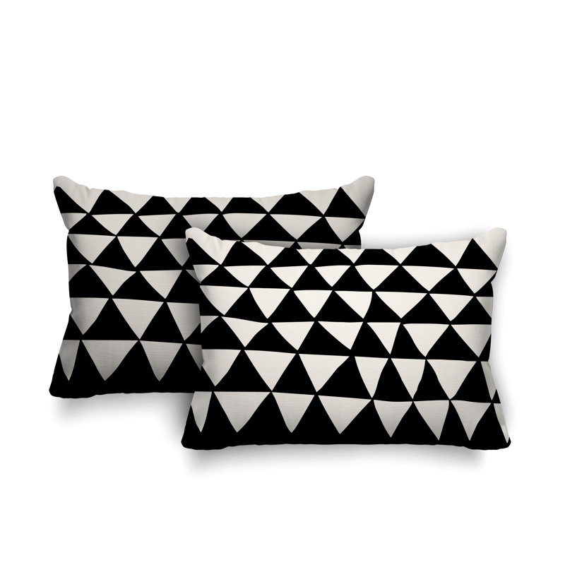  Coussin décoratif intérieur / extérieur sans ajout décoratif, Noir
