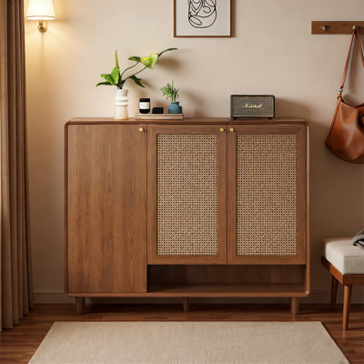 Italian style storage minimalist shoe cabinet