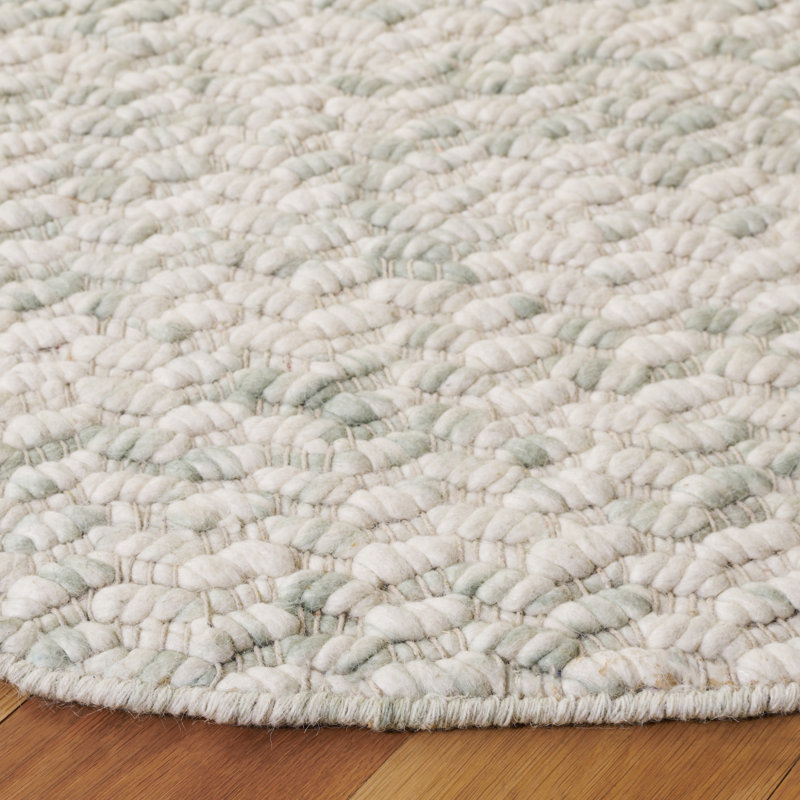 Tapis en laine tissé à la main Belizaire, Rond 6 pi