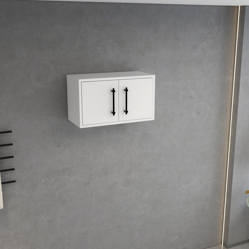 Armoire murale Victoria, Blanc lustré, H 13,8 po x l 23,9 po x P 12 po