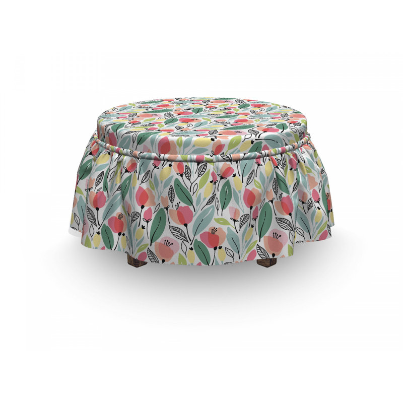 Ensemble de housse pour repose-pieds 2 pièces, Motif 3