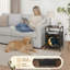 Table de chevet 2 tiroirs en tissu avec station de charge Sun Moon Celestial Gothic Wildflowers