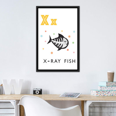 Alphabet Flash Cardes X - impression d'art graphique