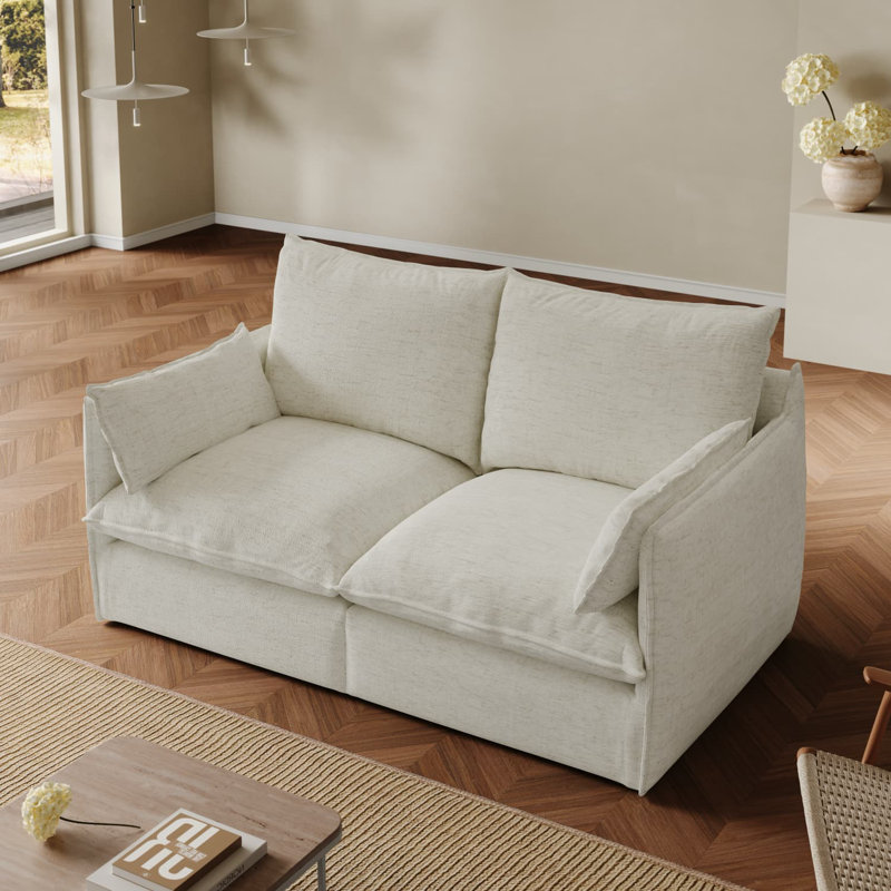rembourré de duvet modulaire, Crème, crème