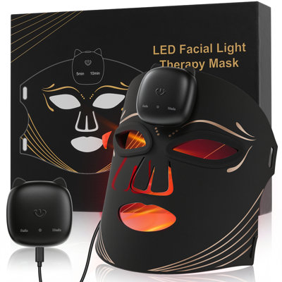Red Light Therapy Mask for Face – 8 Light Modes with 850nm NIR, Red & Blue LED Light Therapy etc., 1000mAh Rechargeable LED Face Mask for Radiant Glow at Home