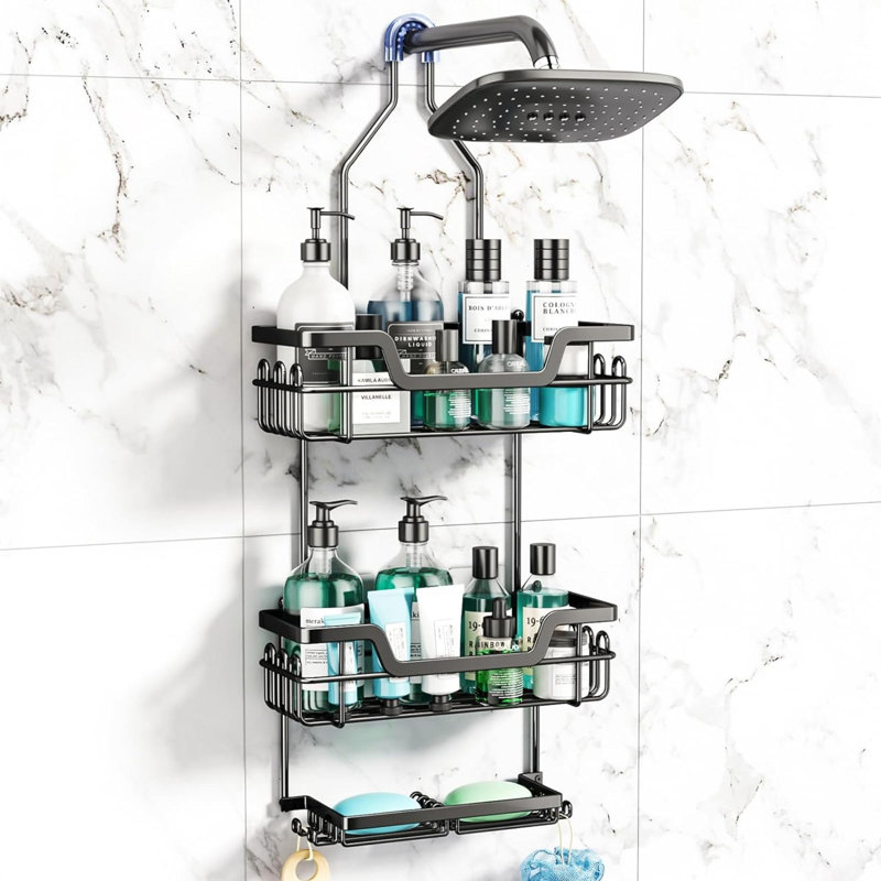 Omid 3 Piece Stainless Steel Bracket Shelf