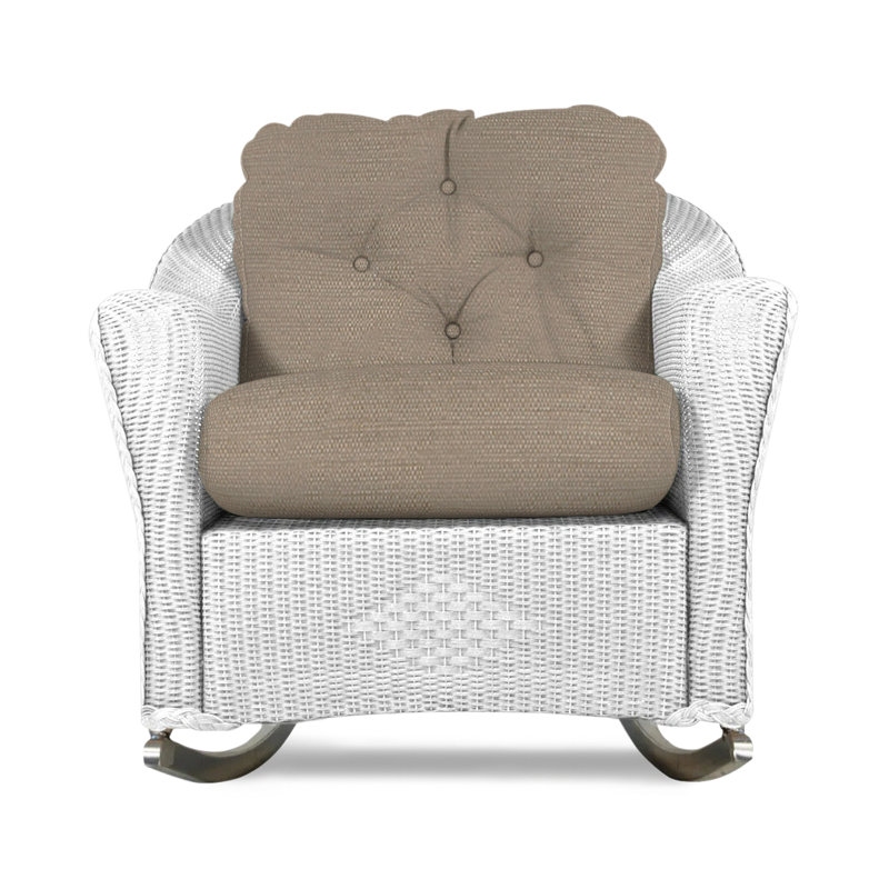 Reflections Outdoor Rocker Chair, Demo Stone, White