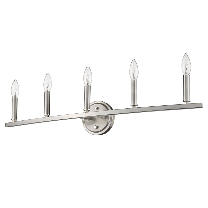 Sawyer 5 - Light Dimmable Vanity Light, Satin Nickel