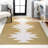 Savoy Minimalist Geometric Machine-Washable Moss/Cream Rug-1499225136