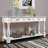 63Inch Long Wood Console Table With 3 Drawers And 1 Bottom Shelf For Entryway Hallway Easy Assembly Extra-Thick Sofa Table-1965623292