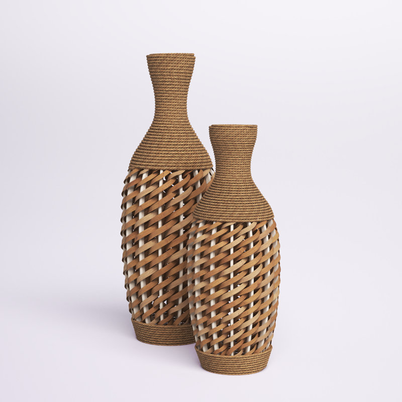 Vase de plancher en bois Shirl