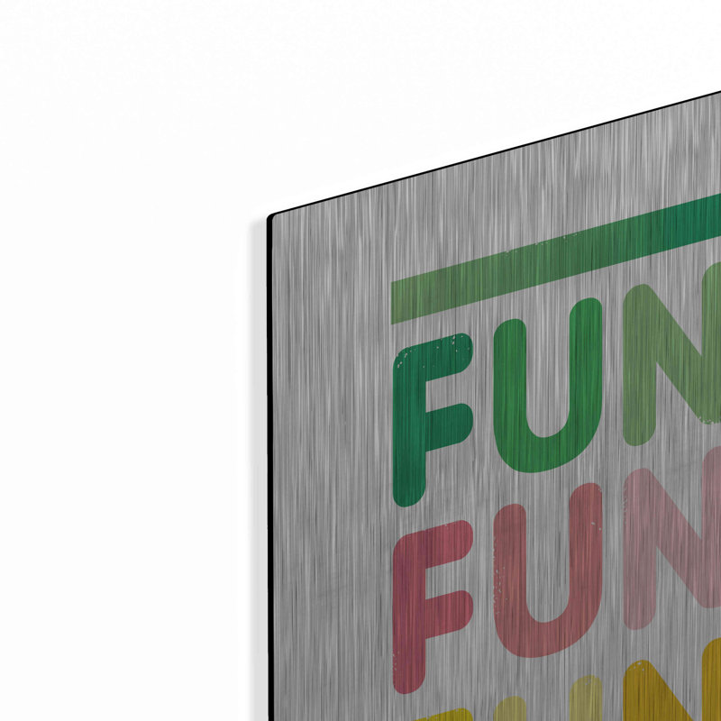 «Fun» par Ann Kelle Designs, art mural en métal, H 24 po x l 16 po