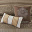 6 Piece Quilt - King/ King. Brown/gold. . Leaf, Striping & Motifs. Throw Pillows. Easy To Clean By Machine With Ease Fabric. Includes Washable-118649993