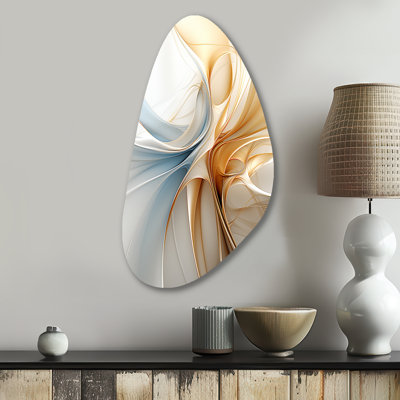 Chetara - Abstract Shapes Fall Shape Assymterical Metal Wall Art