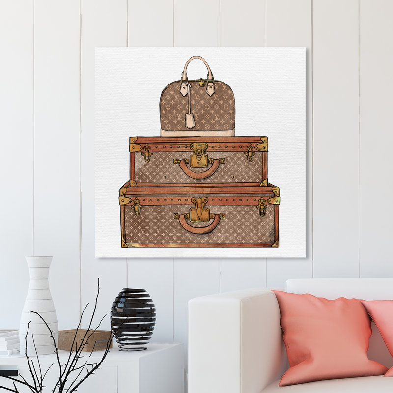Sac à main et bagage Fashion and Glam Royal - impression, H 24 po x l 24 po, Toile tendue