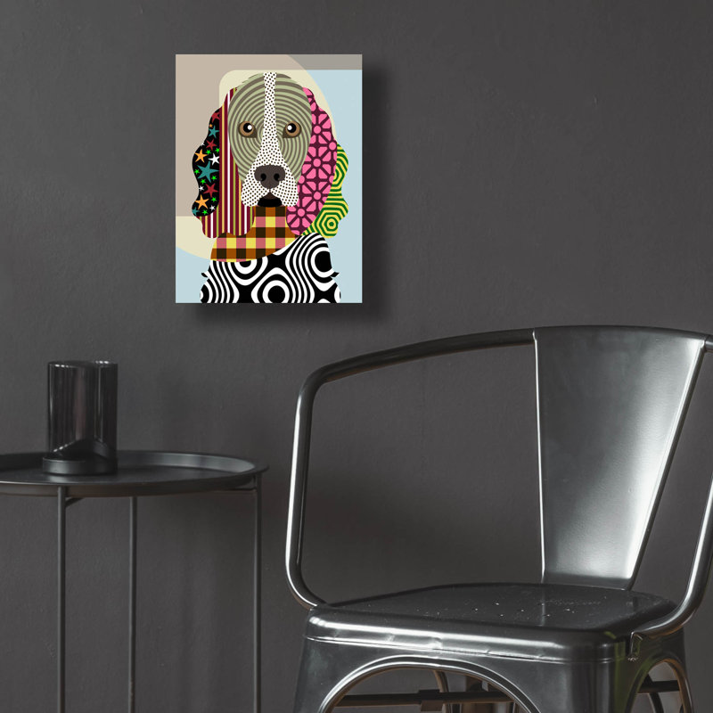 «Cocker Spaniel Dog» par Lanre Adefioyue, H 16 po x l 12 po x P 0,13 po