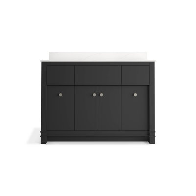 Alouette 48 In. Bathroom Vanity Cabinet With Sink And Quartz Top