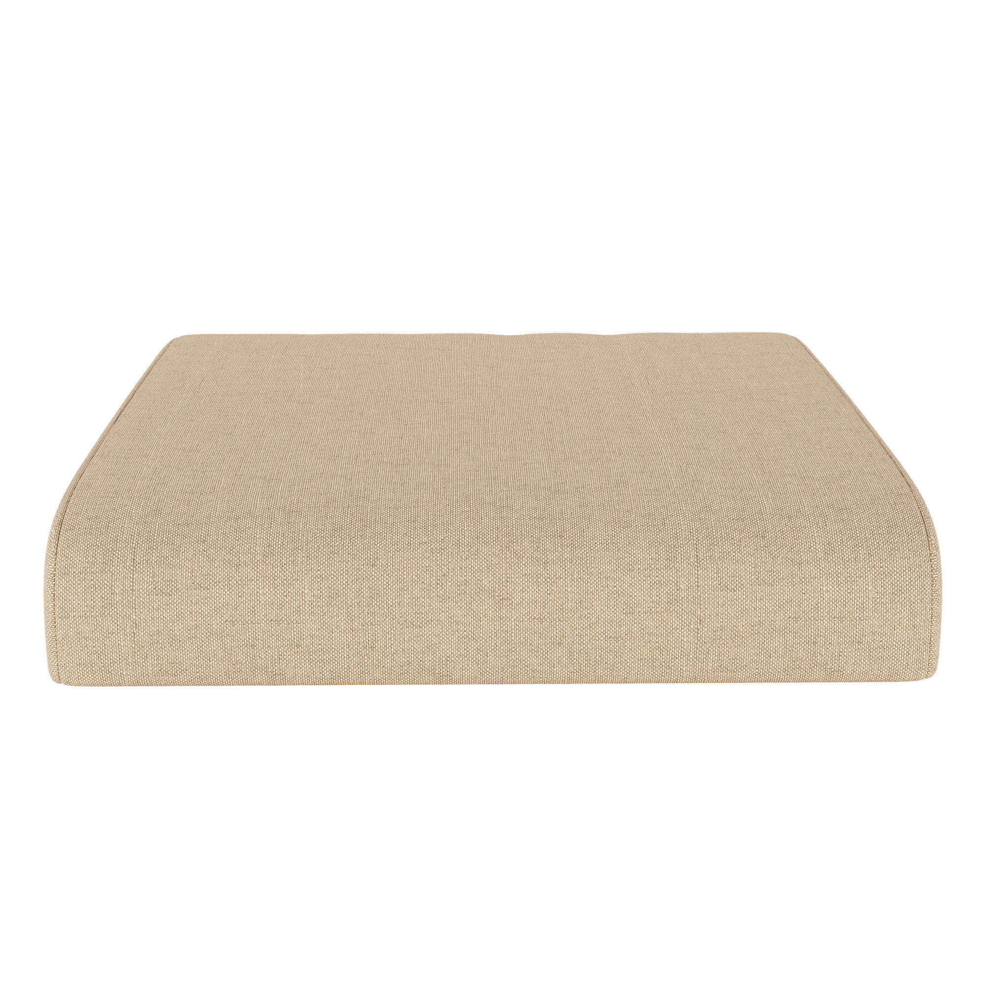 Sunbrella® Outdoor Ottoman Cushion, Antique Beige Sunbrella® Canvas, 4" H x 22" W x 20" D
