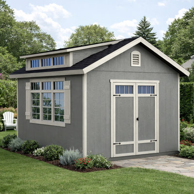 Windemere Wood Storage Shed 10 ft. W x 12 ft. D (Professional Installation Available)