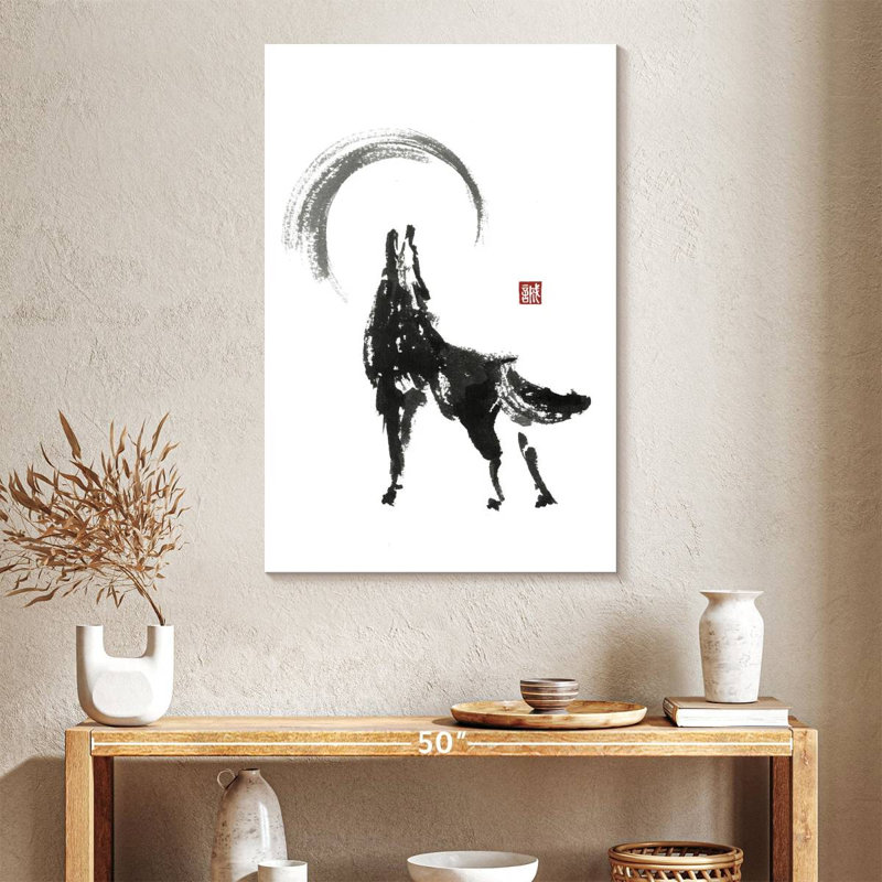 Brampt Japanese Wolf, 39" H x 26" W