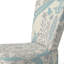 Chaise d'appoint en velours bleu et crème