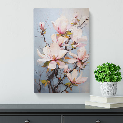 Magnolia Flower Expressionism - Print