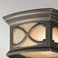 Umber Oil Rubbed Bronze 30.5cm W 2 - Bulb Outdoor Flush Mount