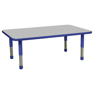 Rectangle T-Mold Activity Table with Adjustable Tiny Tot Legs