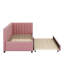 Lit de jour simple rembourré avec couchette-1089938019