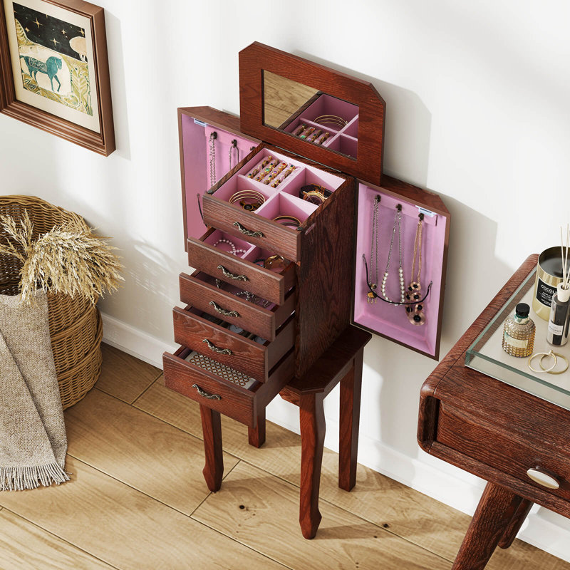 Armoire pour bijoux avec miroir Mellor