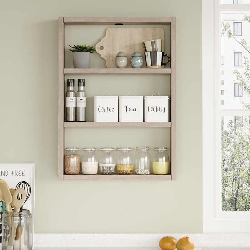 Locelso Floating Shelf, Natural
