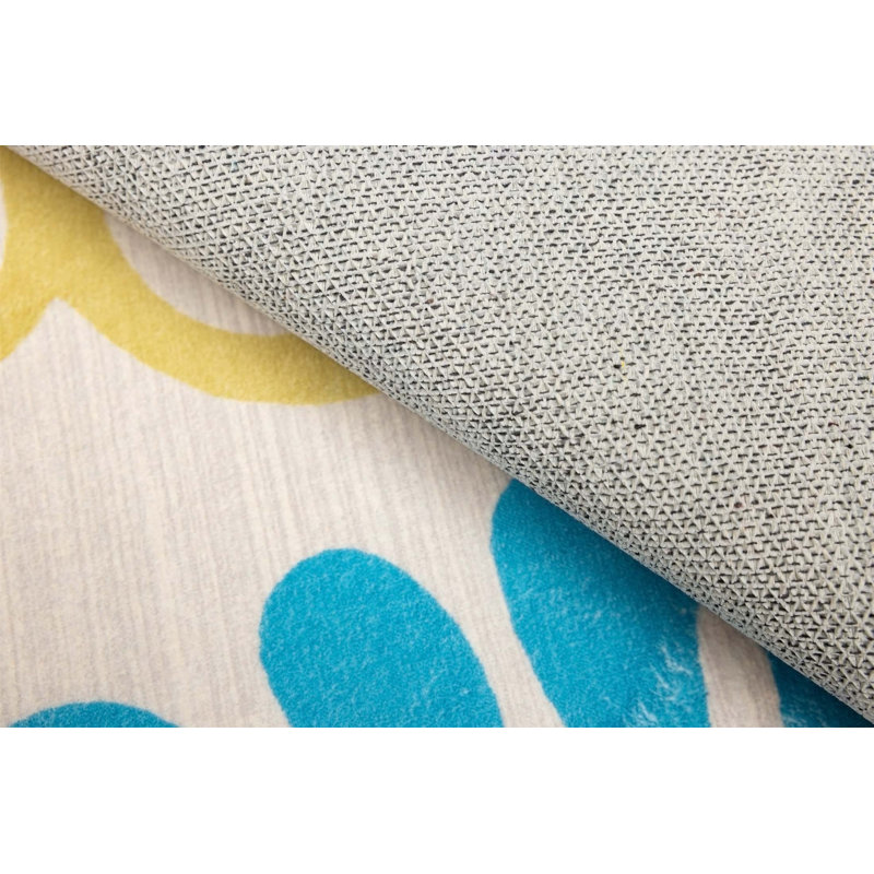 Tapis rectangulaire avec envers antidérapant Joeanne, Rectangle 4 pi x 6 pi