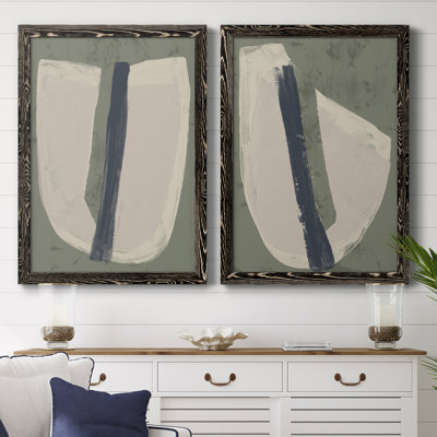 " Paper Slice III " 2 - Pieces Painting Print