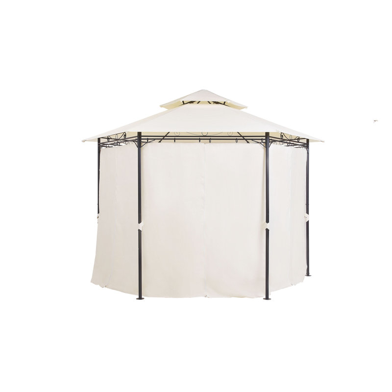 Wilamette 3m x 3m Steel Patio Gazebo, Beige