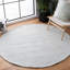 Tapis gris clair / ivoire en laine tissé à plat Sullivan-1865346127