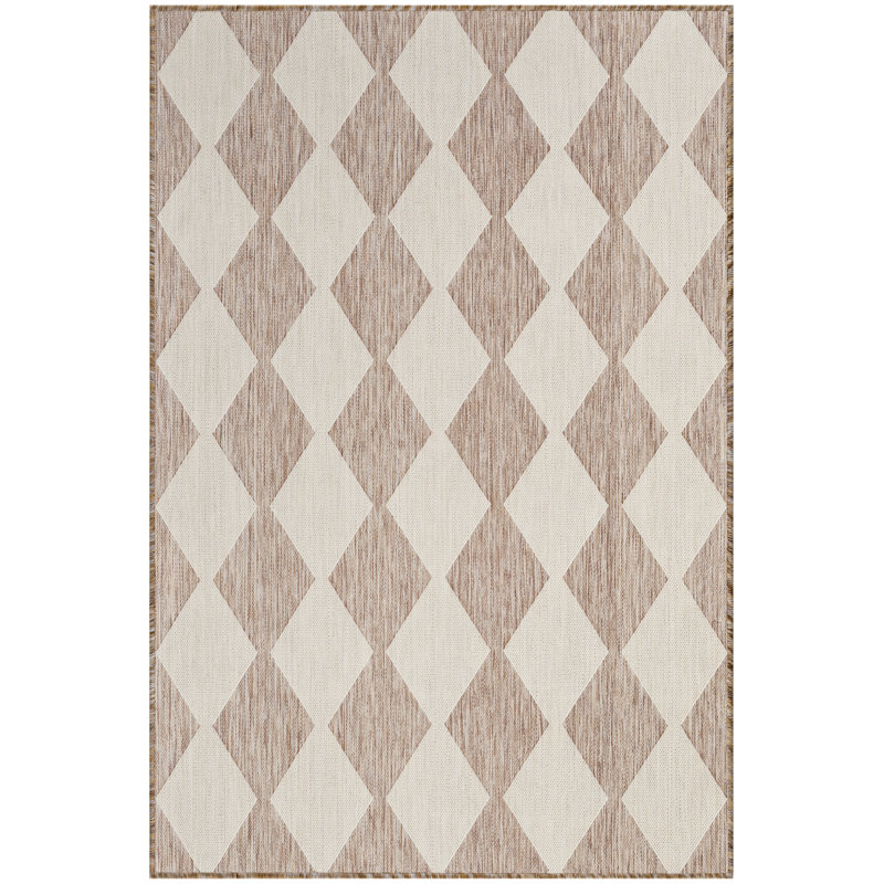 Positano Indoor / Outdoor Rug, Rectangle 5' x 7', Beige